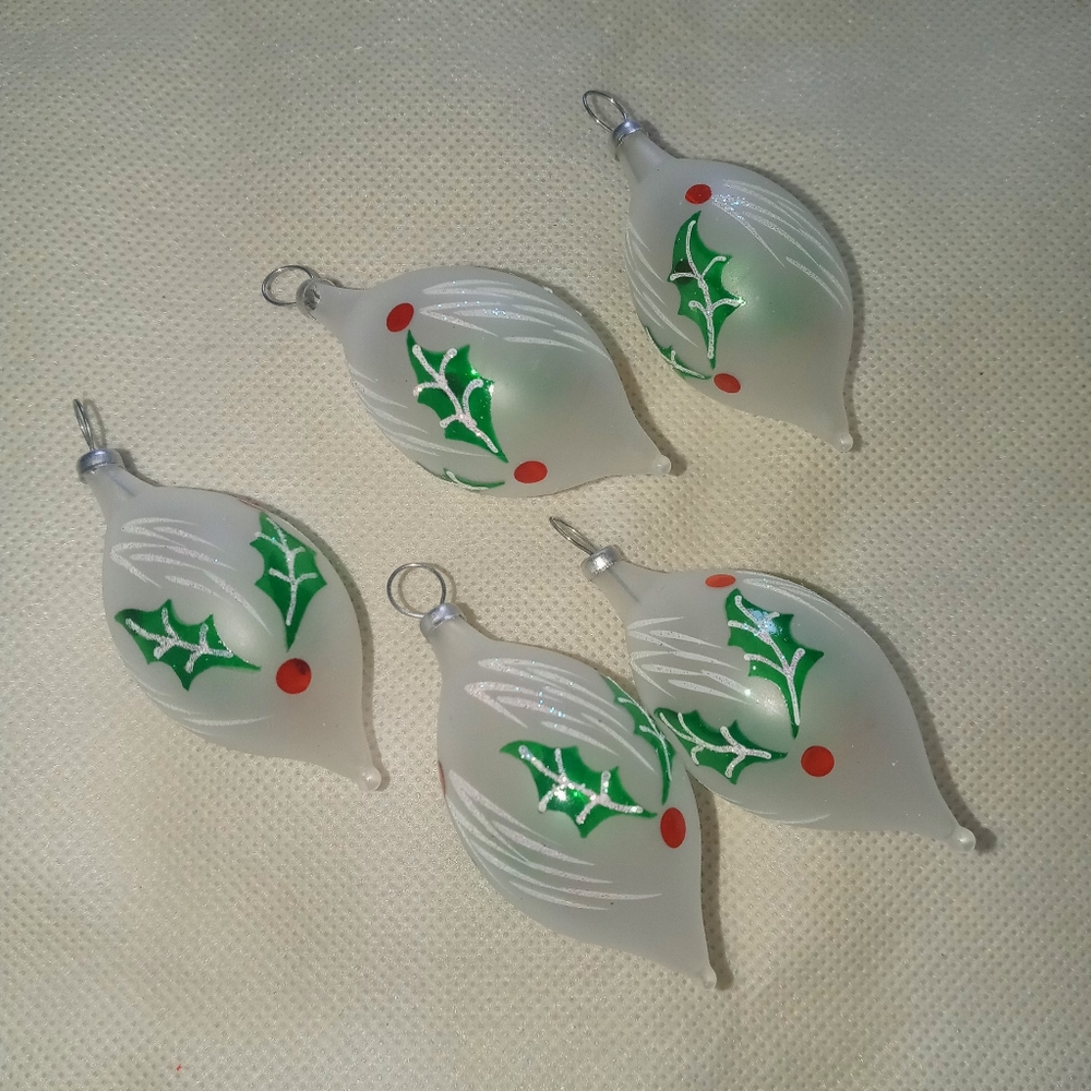 Frosted Mini Christmas Ornaments